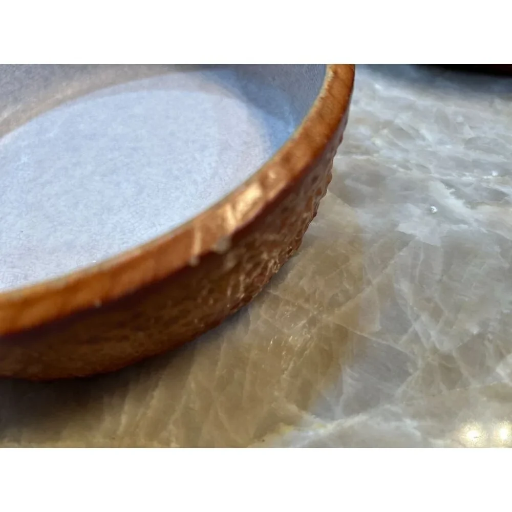 2 Durofeu Round Oven Dish France Textured Faience Round Casserole Serving Baking